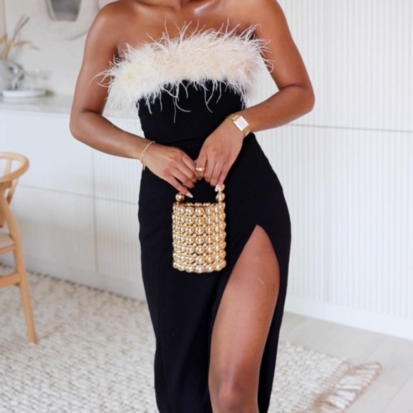 NEW House of CB Sarai Dress Black Large+ (XL) - Picture 1 of 17